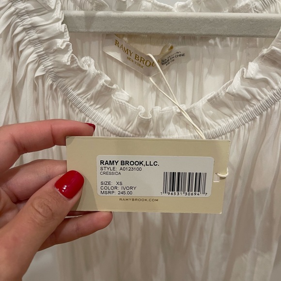 New (with tag) Ramy Brook ivory blouse - Picture 3 of 3
